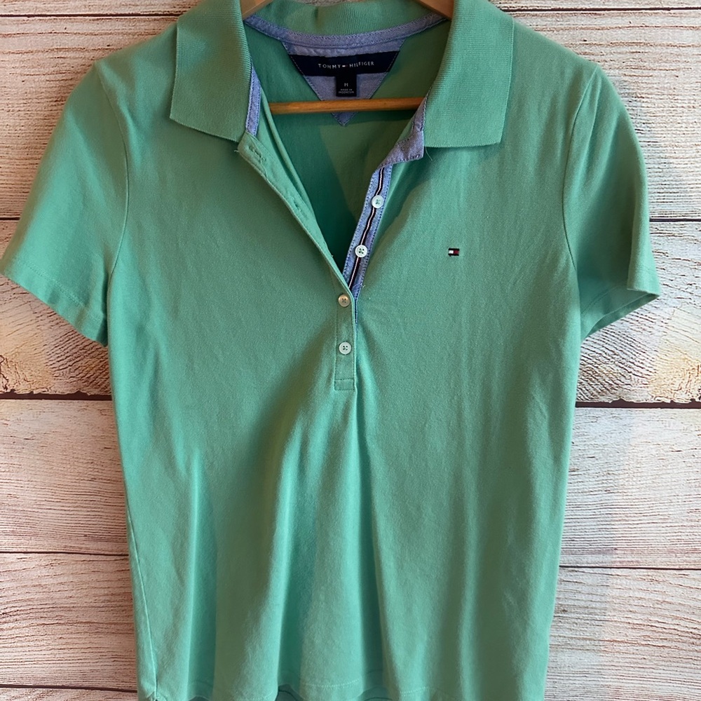 Tommy Hilfiger Green Polo Shirt - Picture 2 of 2